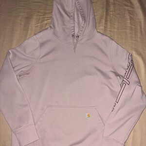 Carhartt Women’s Light Pink/Purple Hoodie